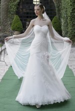 ABITO SPOSA DRAPPEGGIATO